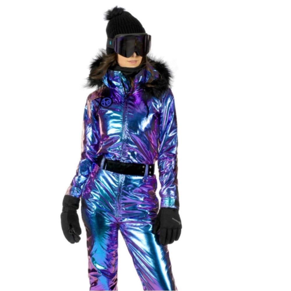 Tipsy Elves Womens Iridescent‎ Iris Ski Suit Medium NWT